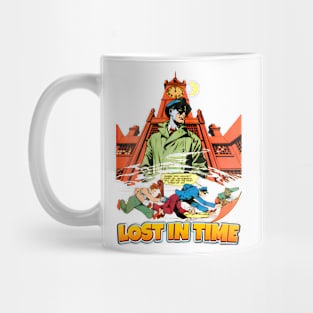 Lost In Time Midnight Comic Style vs Bullets Balow Retro Vintage Comic Mug